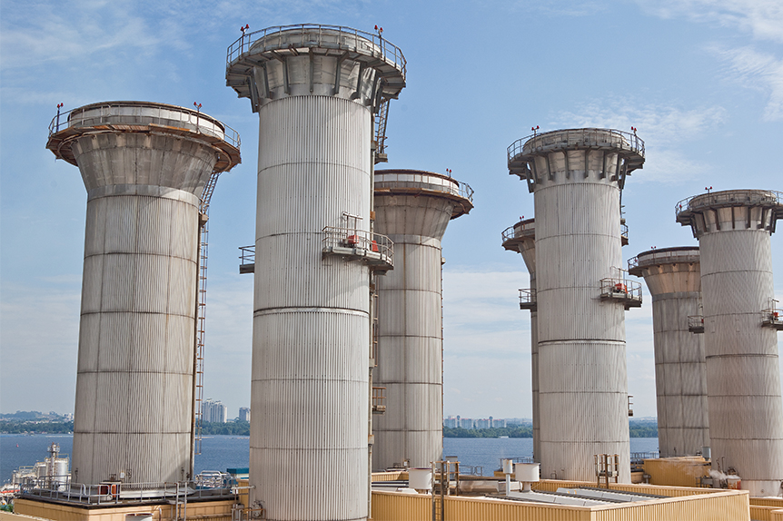 Senoko Power Station on the northern coast of Singapore