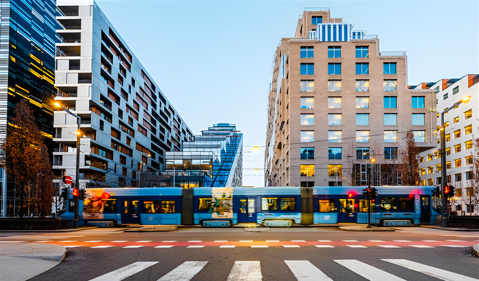 Metro Rail in Oslo City. 