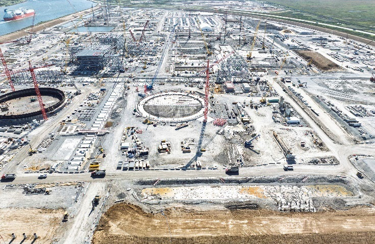 Construction advances at Port Arthur LNG