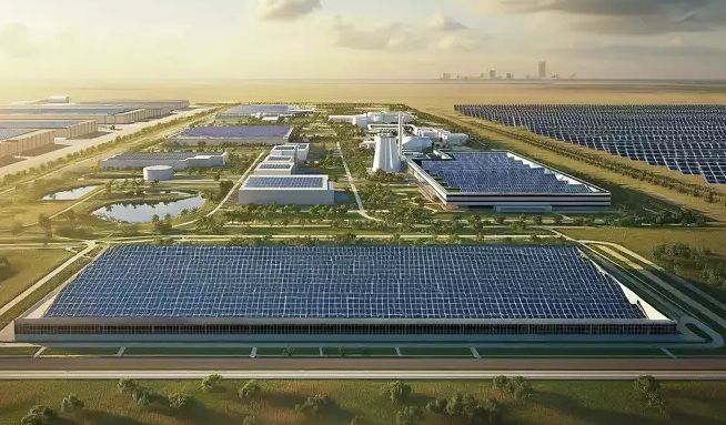 Render of Fermi America's campus