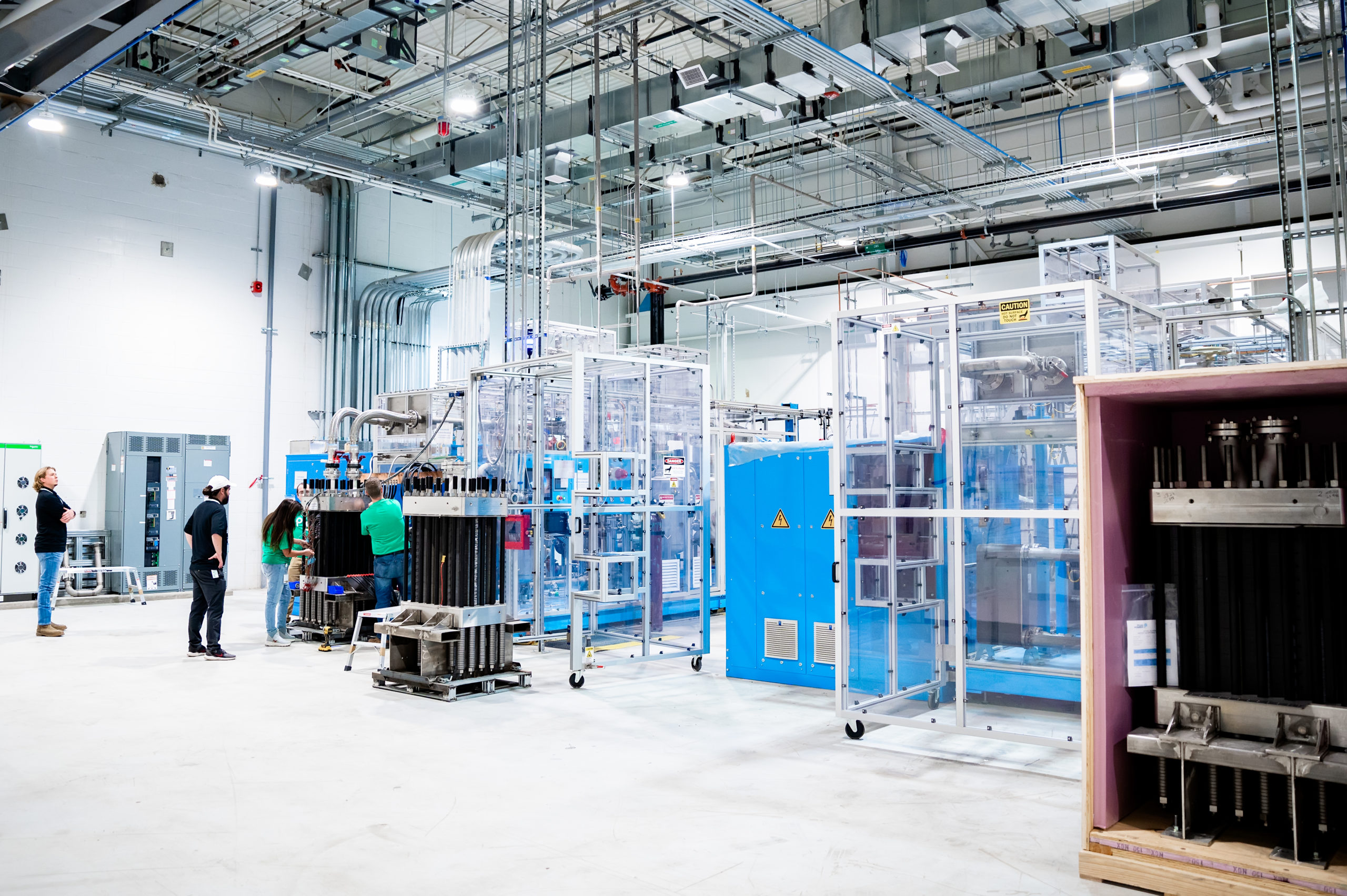Inside view of Plug’s fuel cell factory in Henrietta, NY