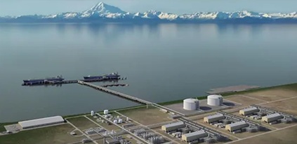 Render of Alaska LNG terminal