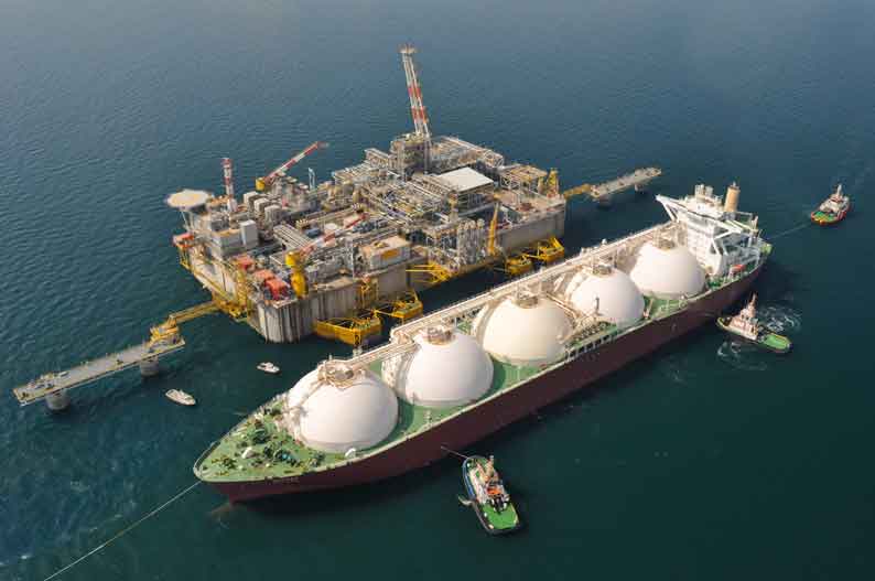 Tanker berthing at Adriatic LNG terminal