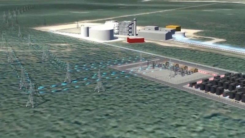 Render of the Thai Binh LNG-fueled power plant in northern Vietnam