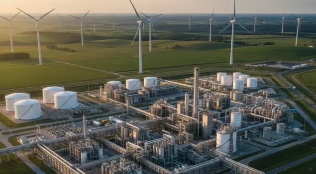 Goldwind's wind hydrogen ammonia methanol complex in Bayannur