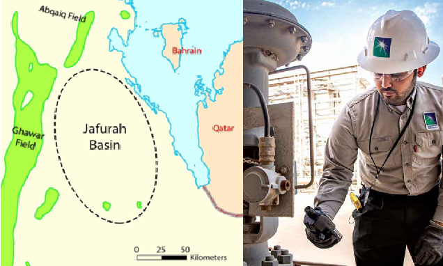 Location of Aramco's Jafurh Basin