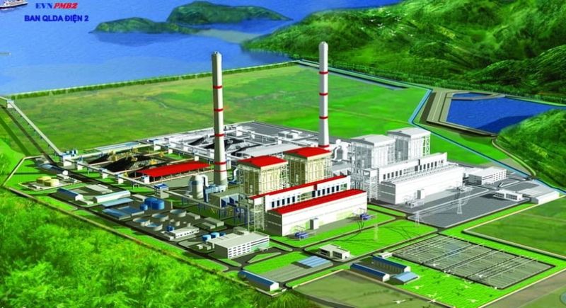 Render of Quang Trach II LNG-fuelled power plant