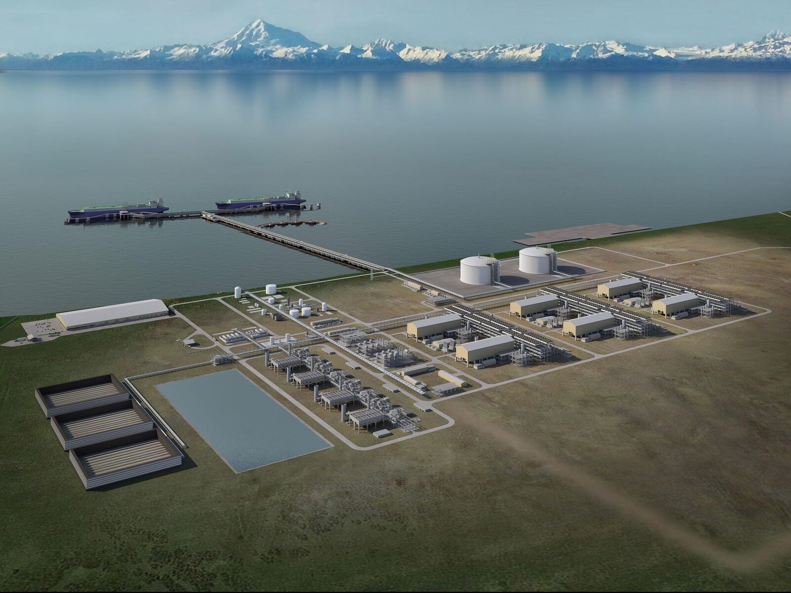 1_Render of the Alaska LNG project