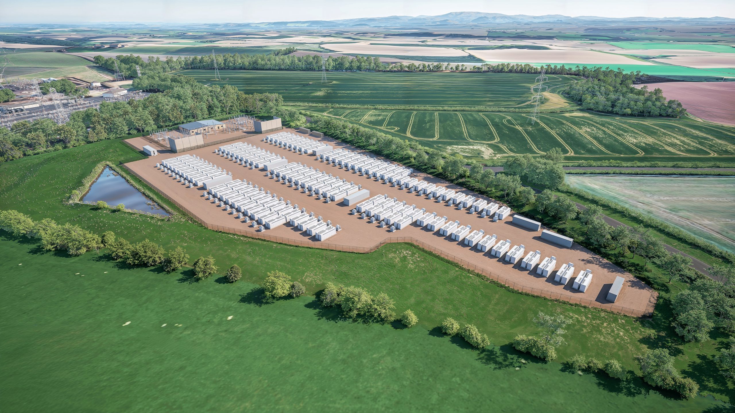 Matrix Renewables Render Eccles BESS project