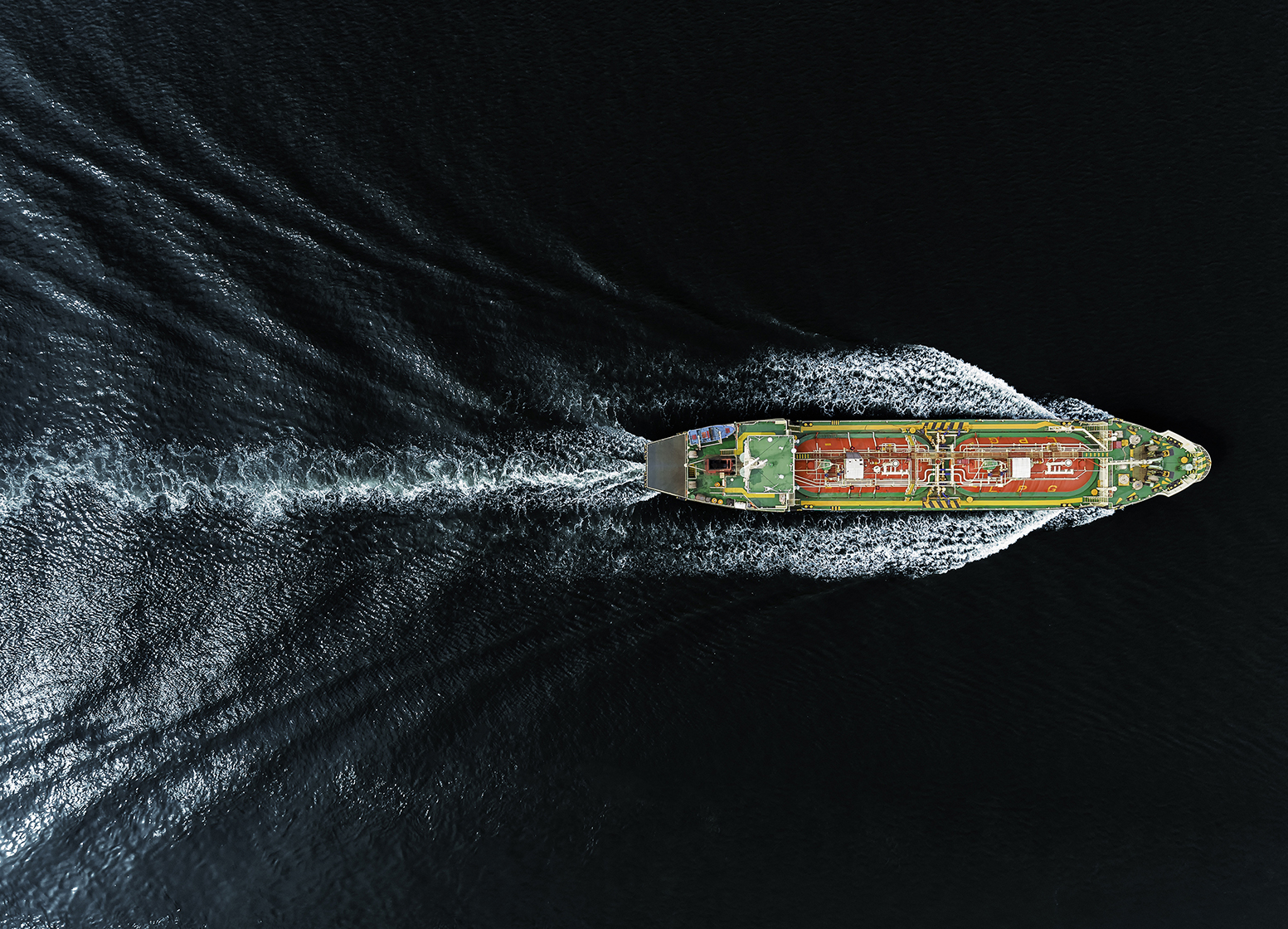 Oil Ship tanker or Liquefied Petroleum Gas (LPG)  ship on the sea transportation oil/gas from refinery.