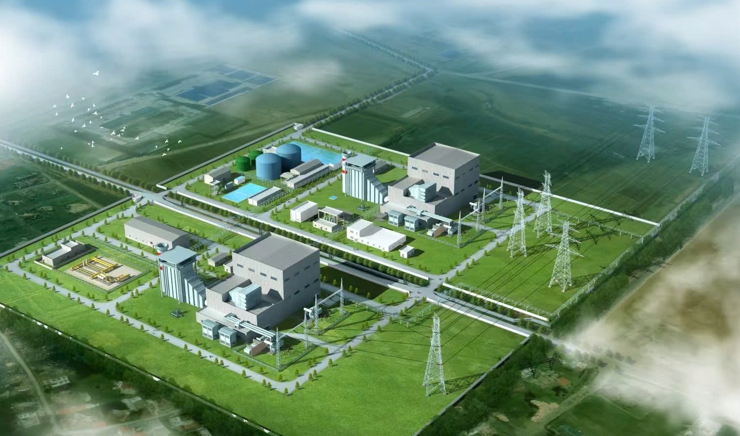 Render of EVN's Quang Trach II LNG-fuelled power plant