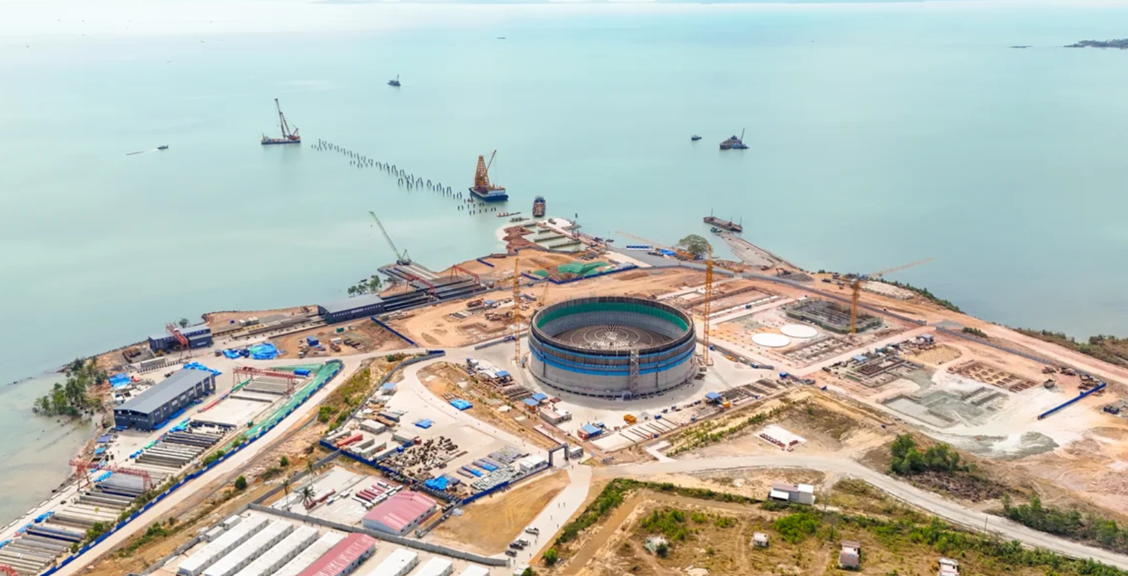 Site of Botum Sakor LNG-fired power project in Cambodia