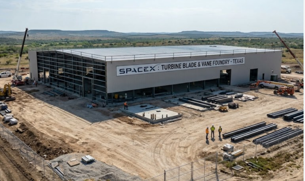 SpaceX turbines blades and vane foundry, Texas