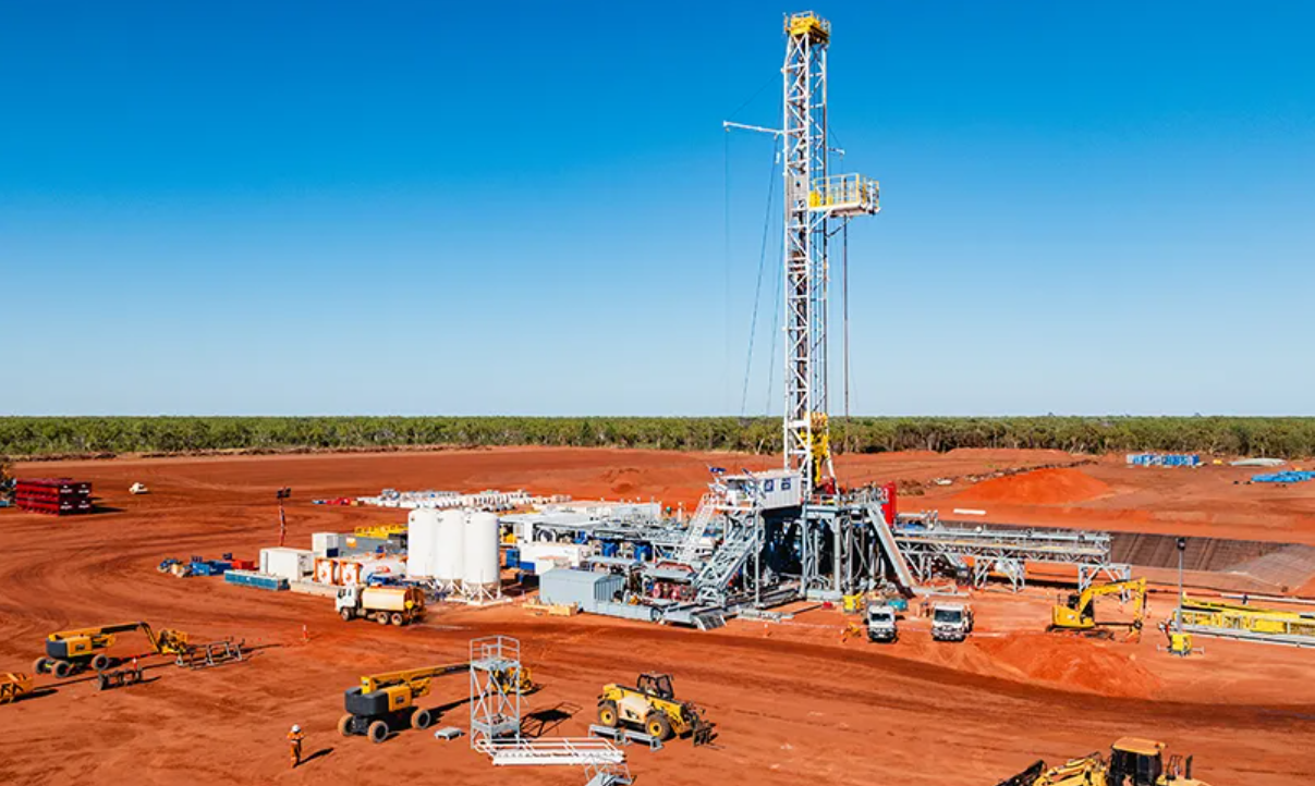 Tamboran rig in the Beetaloo Basin