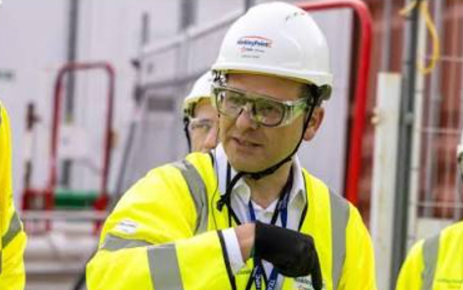 EDF CEO Simone Rossi at Hinkley Point